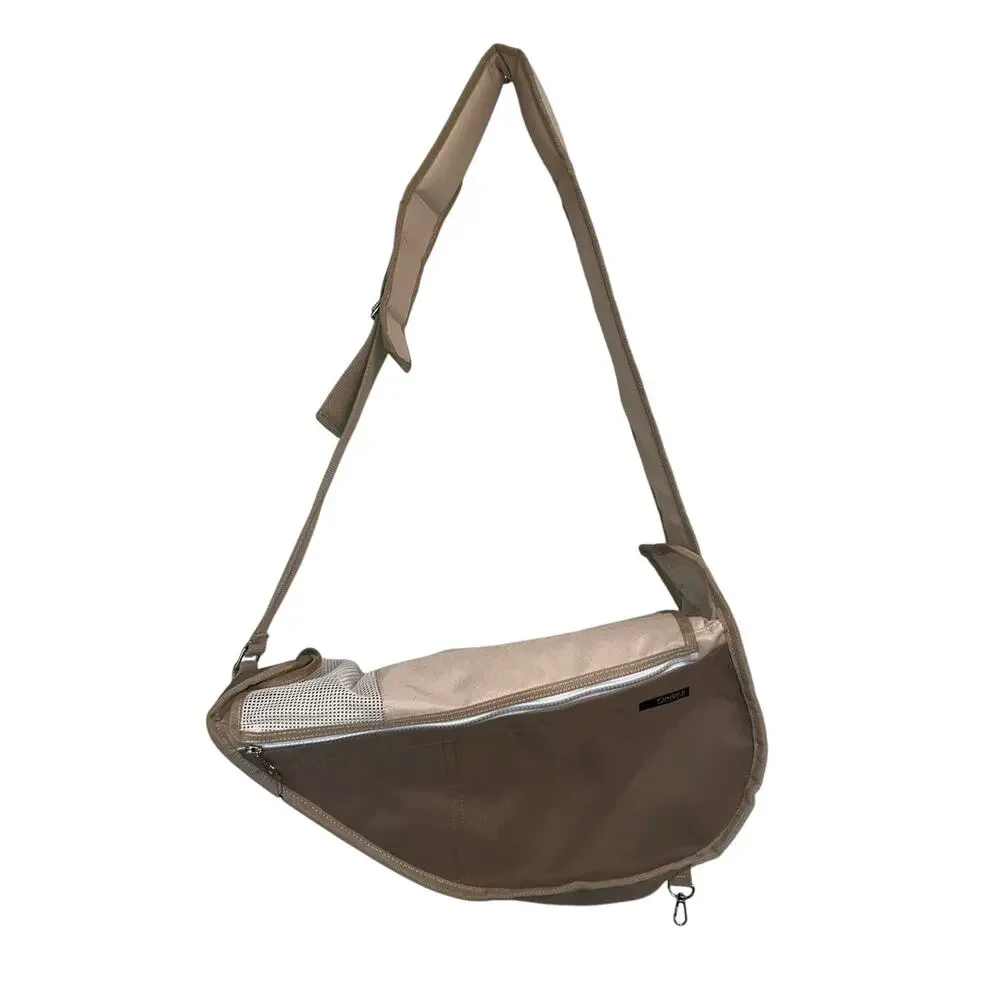 New Fundle Communion Pocket Pet Sling Carrier Bag Standard Size 0-11 lb Beige